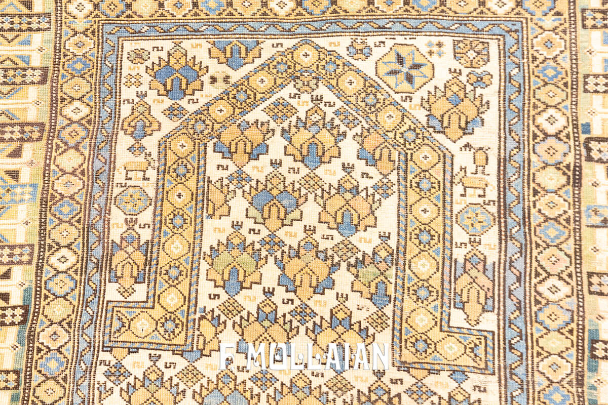 Antique Caucasian Daghestan Prayer-field Rug n°:14796777